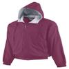 Augusta Sportswear Youth Hooded Taffeta Jacket/Fleece Lined L Maroon view 1