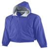 Augusta Sportswear Youth Hooded Taffeta Jacket/Fleece Lined M Purple view 1