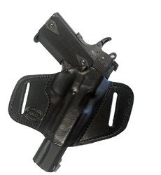 Pro Carry Gun Holster S&W 59 Series - 5904, 5906 7 Right Hand Outside The Waistband Black Leather
