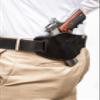 Pro Carry Gun Holster Ruger P85 7 Left Hand Outside The Waistband Black Leather view 2