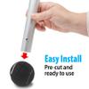AMP Top Glides Precut Walker Tennis Ball Glides (Black) view 3