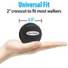 AMP Top Glides Precut Walker Tennis Ball Glides (Black) view 4