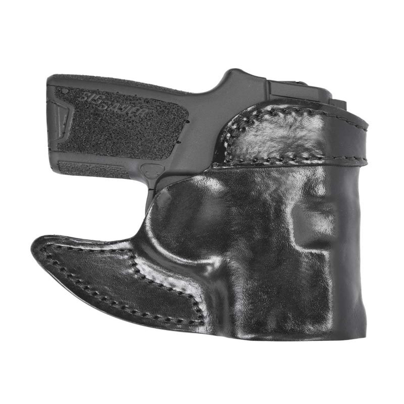 Front Line Front Pocket Leather Holster (Black), Right Hand, Ruger LC9