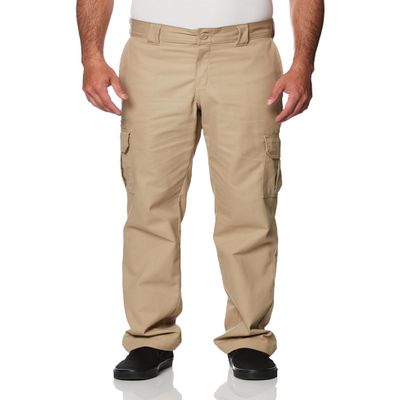 Dickies Mens Regular Straight Stretch Twill Cargo Work Utility Pants, Desert Sand, 42W x 32L US