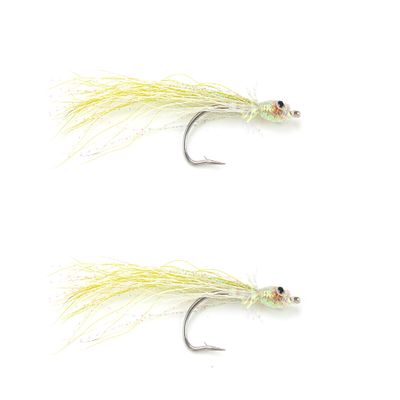 Wild Water Fly Fishing Green Short Tail EEL Saltwater Flies, Size 1/0, Qty. 3