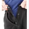 Post Surgery Tearaway Pants - Men's - Women's - Unisex Sizing (Black, Large) view 4