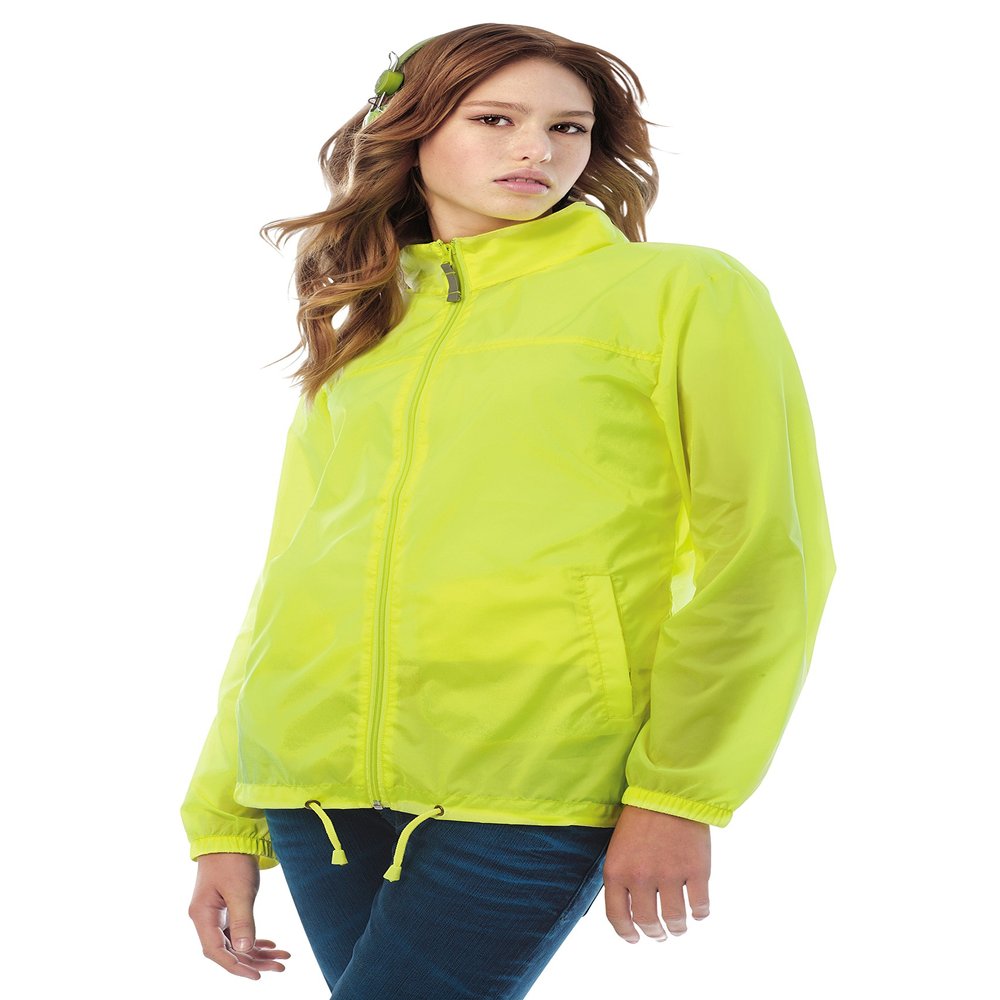 B&C Collection Womens Windbreaker Lightweight Jacke - Red - UK 12 / US 8 / EU 40