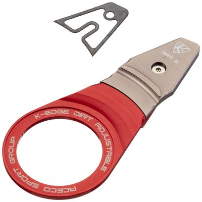 K-EDGE Holder Dirt 2 Adjustable Chain Catcher K13 220, Red, 351005002