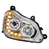 United Pacific 35742 Headlight, RH, Chrome, 10 LED, Sequential, 12-24V, for 2013-2021 Kenworth T680 view 3