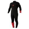 Rip Curl E-Bomb Chest Zip 4/3 Wetsuit, Black/Red, X-Large Short view 1