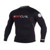 Rip Curl Hotskin Long Sleeve Wetsuit Jacket, Black, Medium view 1