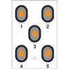 5-BULLSEYE TARGET WITH ORANGE CENTERS 50 PACK view 1