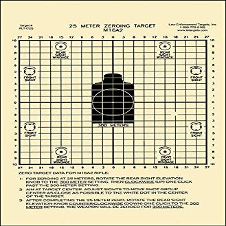 25 METER M16A2 TARGET ALT C(2) TARGET 100 PACK
