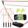 Zume Games Portable Badminton Set with Net, 4 Rackets, Shuttlecocks & Carrying Case  Outdoor Lawn Game for Backyard, Beach, or Park  Easy Setup, No Tools Required view 1