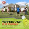 Zume Games Portable Badminton Set with Net, 4 Rackets, Shuttlecocks & Carrying Case  Outdoor Lawn Game for Backyard, Beach, or Park  Easy Setup, No Tools Required view 2