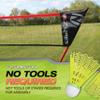 Zume Games Portable Badminton Set with Net, 4 Rackets, Shuttlecocks & Carrying Case  Outdoor Lawn Game for Backyard, Beach, or Park  Easy Setup, No Tools Required view 3