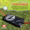 Zume Games Portable Badminton Set with Net, 4 Rackets, Shuttlecocks & Carrying Case  Outdoor Lawn Game for Backyard, Beach, or Park  Easy Setup, No Tools Required view 4