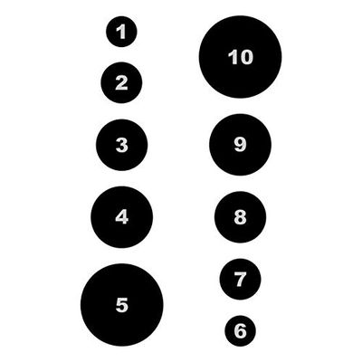 VB-52 VARIED CIRCLE COMMAND TRAINING TARGET 25 PACK