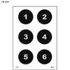 8" CIRCLE WITH NUMBER COMMAND TRAINING TARGET 25 PACK view 1