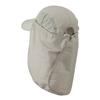 MG UV 50+ Folding Bill Cap with Double Flaps - Khaki OSFM view 2