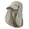 MG UV 50+ Folding Bill Cap with Double Flaps - Khaki OSFM view 4