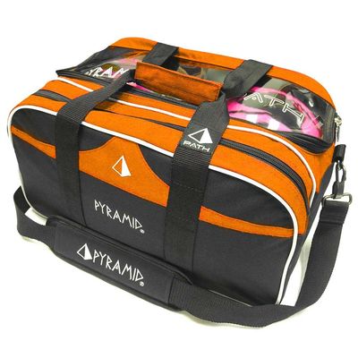 Pyramid Path Double Tote Plus Clear Top Bowling Bag (Holds Shoes)