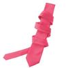 K. Alexander Mens Necktie SOLID Satin Neck Tie Hot Pink view 3