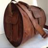 Komal's Passion leather 24 Inch Mens Leather Duffle Sports Gym Overnight Travel Weekend Bag view 2