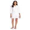 Speedo Women's Uv Cover Up Aquatic Quarter Sleeve Robe Solid White view 1