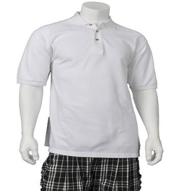 Kings Cross Men's Edinburgh Golf Polo Shirt - White (Large)