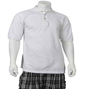Kings Cross Men's Edinburgh Golf Polo Shirt - White (Large)