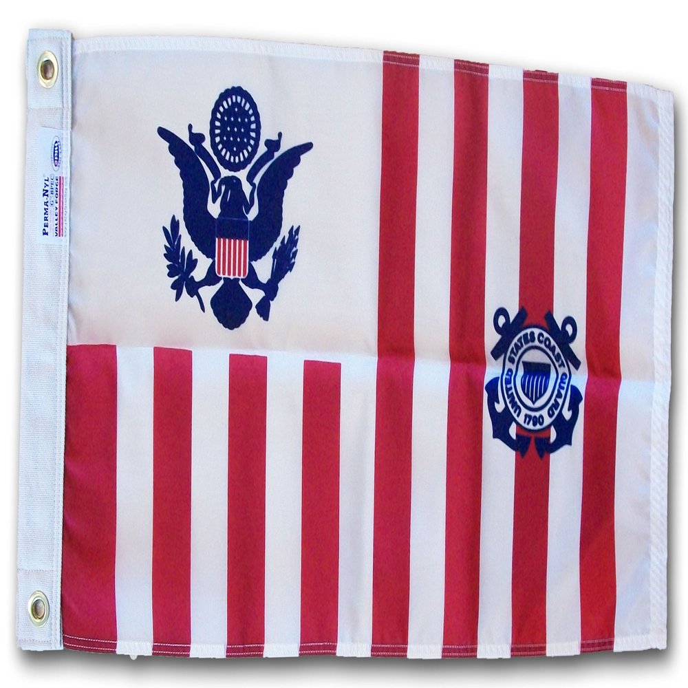 Coast Guard Ensign - 60" x 96" Nylon G-Spec USCG Ensign