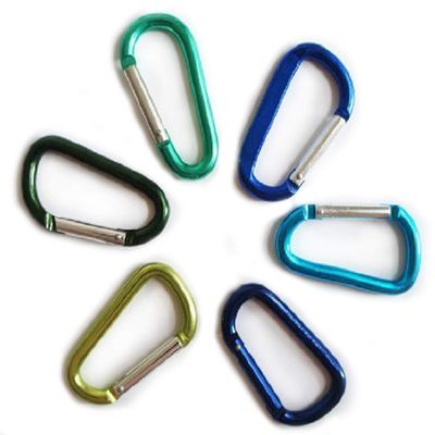 Set of 6 Carabiner Spring Snap Link Hook  70mm 3
