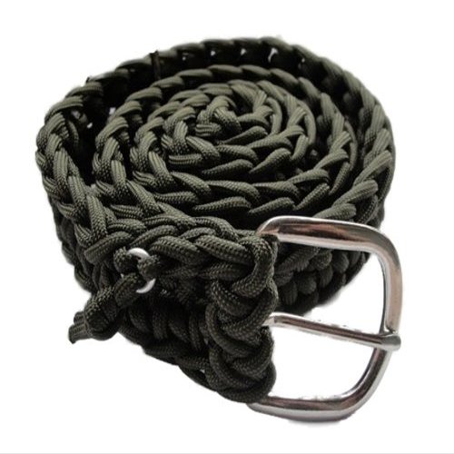 PREPARACORD 550 Paracord Survival Belt with Buckle (Olive Drab, XXL)