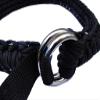550 Paracord Survival Belt with D-rings (Woodland Camo, Medium) view 2