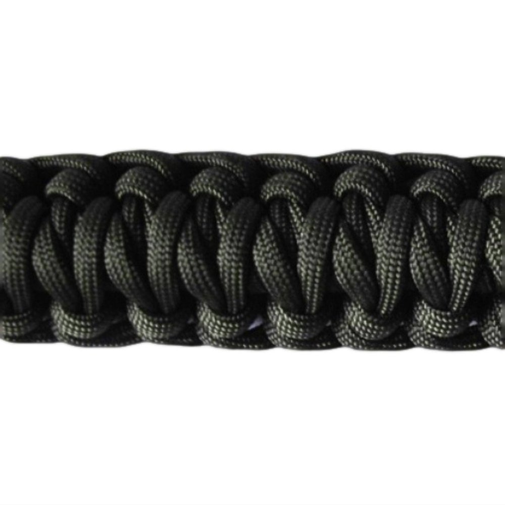 550 Paracord Survival Belt with D-rings (Olive Drab, Large)