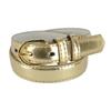 CTM Kid's Leather 1 inch Basic Dress Belt, Large, Gold view 1