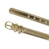 CTM Kid's Leather 1 inch Basic Dress Belt, Large, Gold view 2