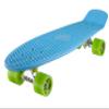 Ridge Skateboards Children Kids Big Brother Large Retro Cruiser-Blue/Green Wheels, 27 Inch view 1