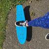 Ridge Skateboards Children Kids Big Brother Large Retro Cruiser-Blue/Green Wheels, 27 Inch view 4