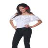 Senorita Ruffled Off Shoulder Blouse Adult Small White view 1