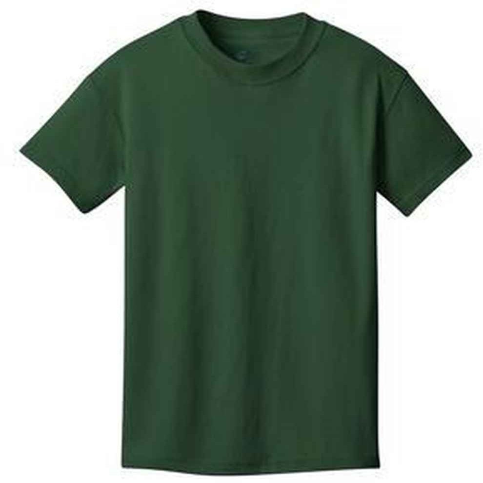 Port and Company PC54Y Youth 54-oz 100% Cotton T-Shirt Dark Green Large