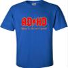 Go All Out XX-Large Royal Blue Adult ADHD Highway to Hey Look A Squirrel Funny Music T-Shirt view 1
