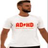 Go All Out X-Large White Adult ADHD Highway to Hey Look A Squirrel Funny Music T-Shirt view 2