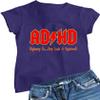 Go All Out XX-Large Purple Womens ADHD Highway to Hey Look A Squirrel Funny Music T-Shirt view 1