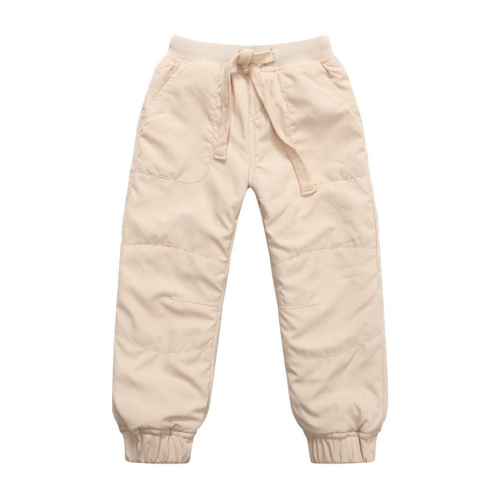 Richie House Little Girls' Cream Pants with Adjustable Waistband RH0910-B-2/3