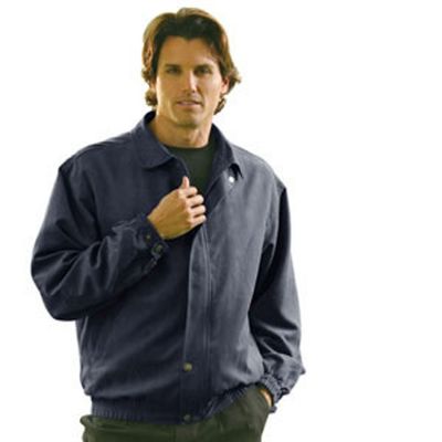Monterey Club Men's Microfiber Suede Sport Jacket #1705 (Navy, Medium)