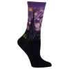 Hot Sox Womens Fun Famous Artist Paintings Crew Socks - 1 Pair Pack Cool & Gifts Hosiery, Starry Night (Purple), 4-10 US view 1