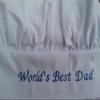 CHEFSKIN World's Best Dad.in Blue Personalized Chef HAT: The Best Gift view 1
