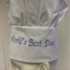 CHEFSKIN World's Best Dad.in Blue Personalized Chef HAT: The Best Gift view 4